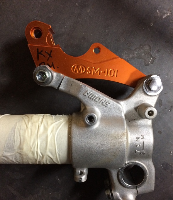 veeringpoot van crossmoto