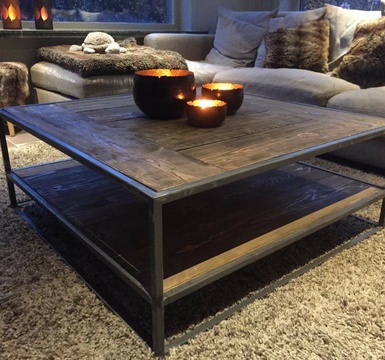 salontafel steel look