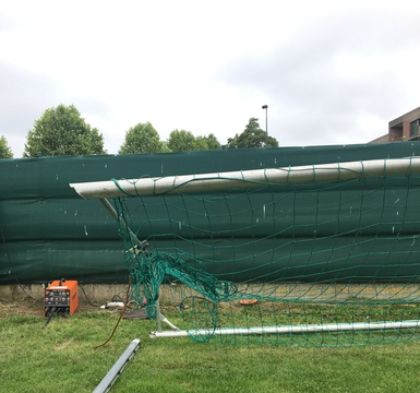 lassen van aluminium voetbal goals door valcke olivier