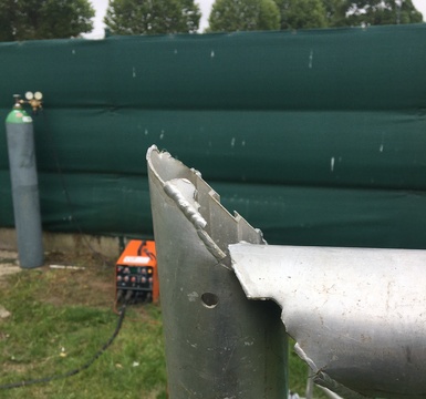 lassen van aluminium voetbal goals door valcke olivier