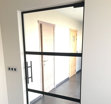 stalen deur steellook geven door valcke olivier