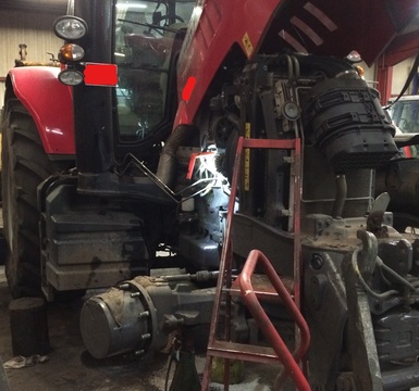 traktor lassen van gietijzer